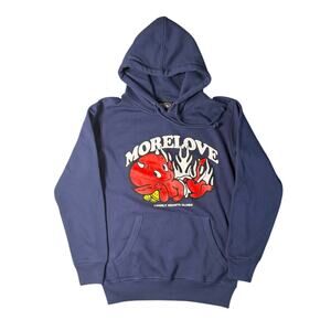 Massive Action x Lonely Hearts Club "More Love" Graphic Pullover Hoodie Small